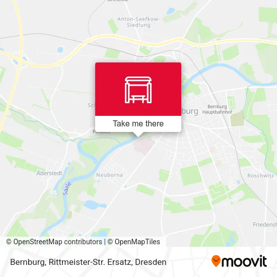 Карта Bernburg,  Rittmeister-Str. Ersatz