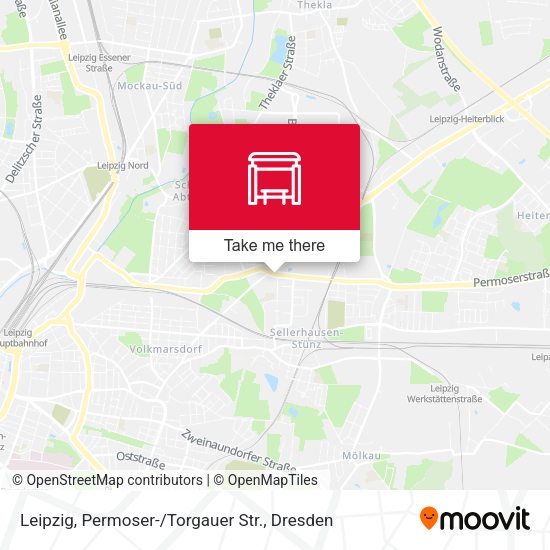 Карта Leipzig, Permoser- / Torgauer Str.