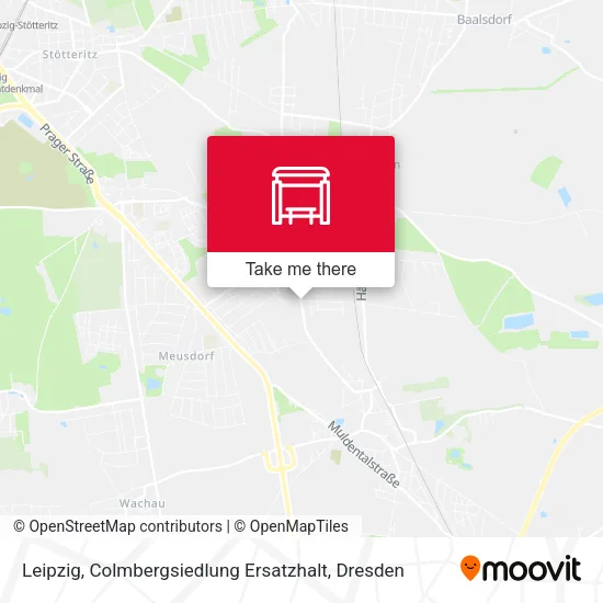Карта Leipzig, Colmbergsiedlung Ersatzhalt