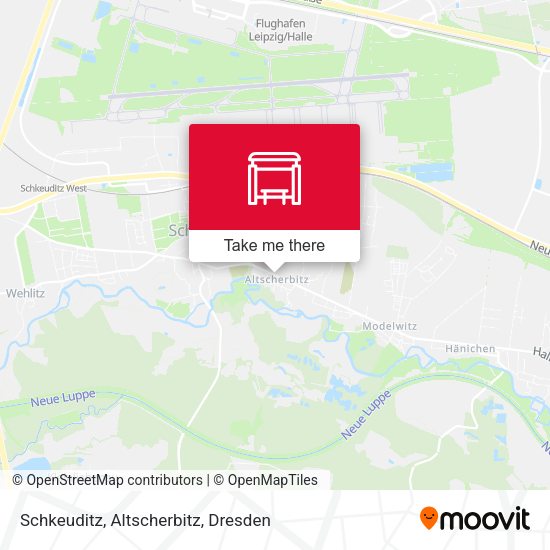 Карта Schkeuditz, Altscherbitz