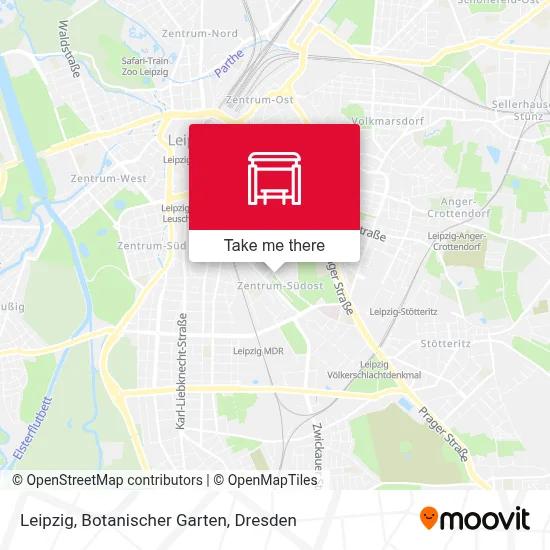 Leipzig, Botanischer Garten map