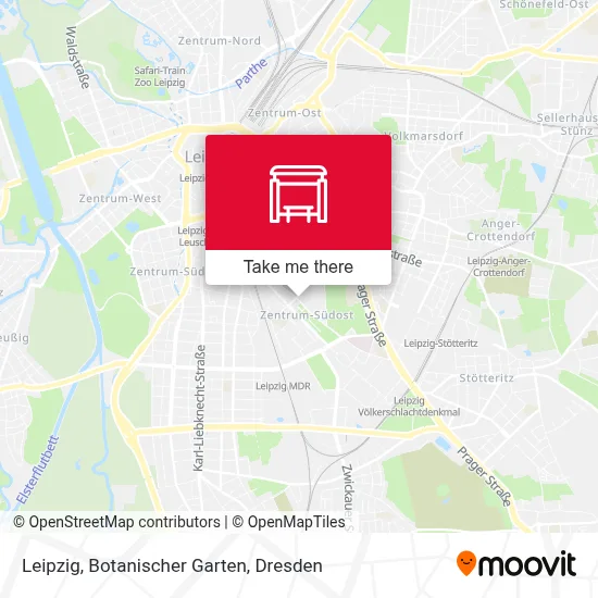 Leipzig, Botanischer Garten map