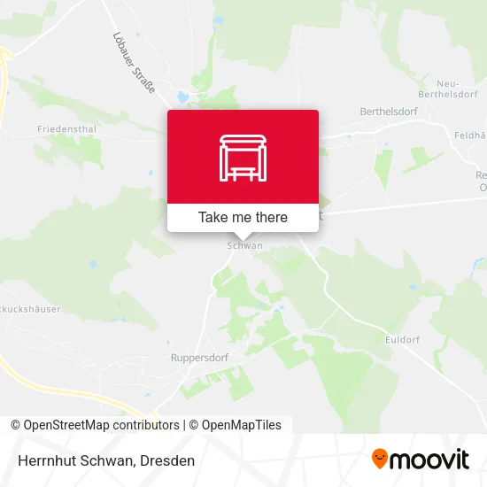 Карта Herrnhut Schwan