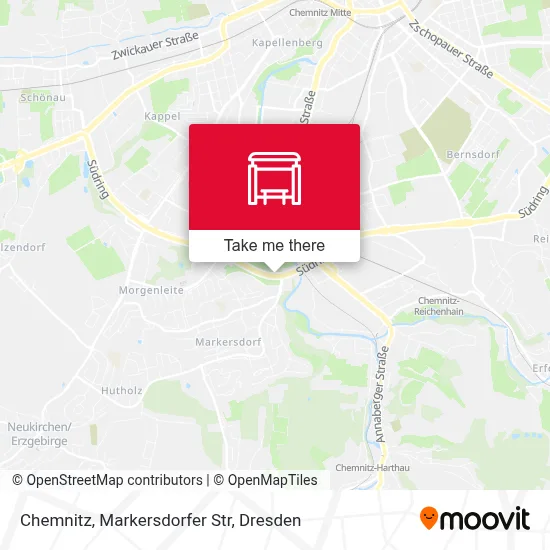 Chemnitz, Markersdorfer Str map