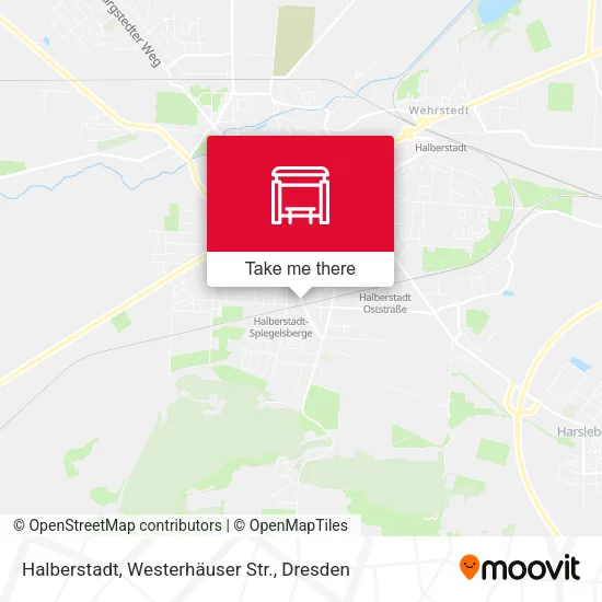 Карта Halberstadt, Westerhäuser Str.