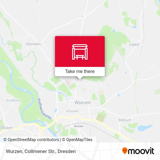 Wurzen, Collmener Str. map
