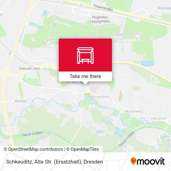 Карта Schkeuditz, Alte Str. (Ersatzhalt)