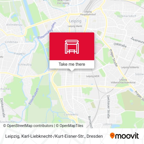 Карта Leipzig, Karl-Liebknecht- / Kurt-Eisner-Str.