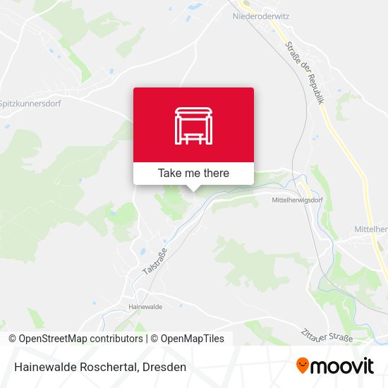 Карта Hainewalde Roschertal