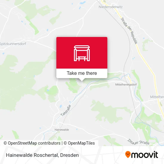 Карта Hainewalde Roschertal