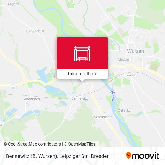 Карта Bennewitz (B. Wurzen), Leipziger Str.
