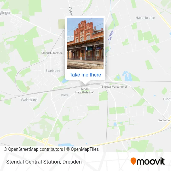Stendal Hbf map