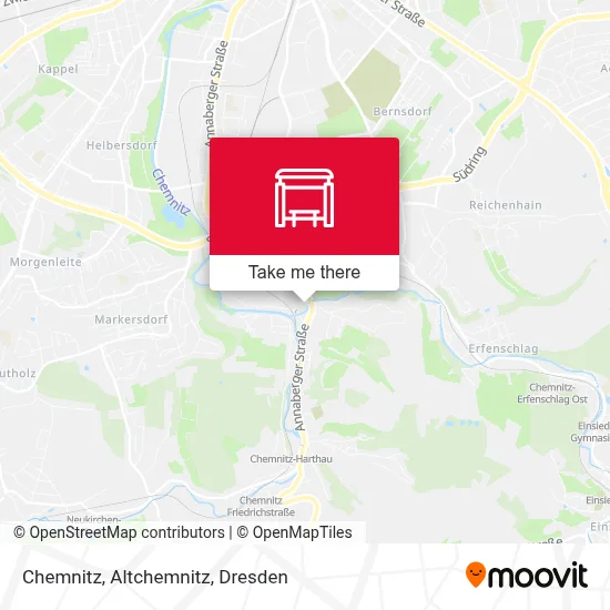 Chemnitz, Altchemnitz map