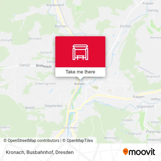Kronach, Busbahnhof map