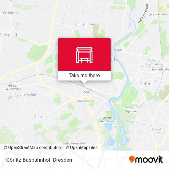 Görlitz Busbahnhof map