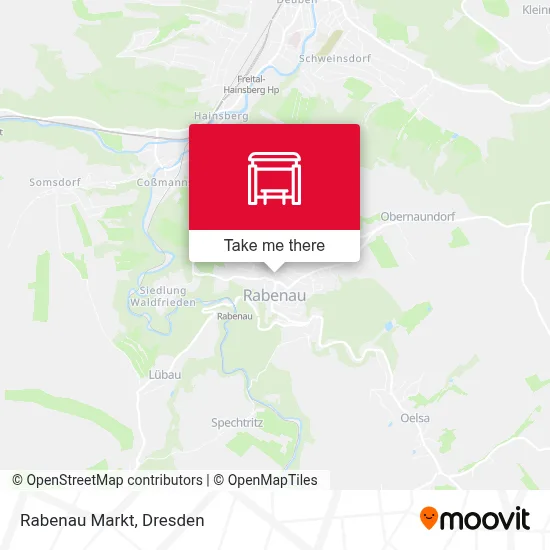 Rabenau Markt map