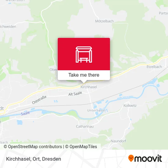 Kirchhasel, Ort map