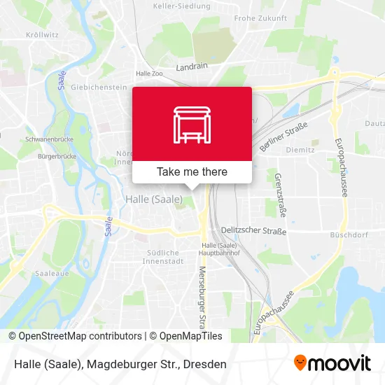 Halle (Saale), Magdeburger Str. map