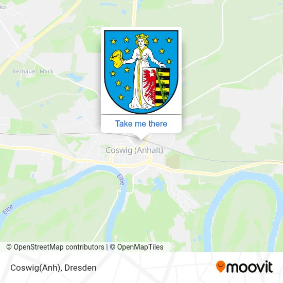 Coswig(Anh) map