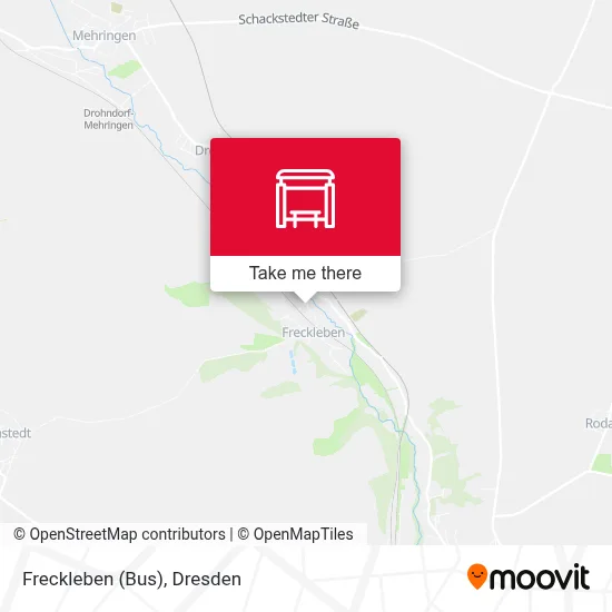 Freckleben (Bus) map