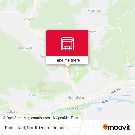 Rudolstadt, Nordfriedhof map