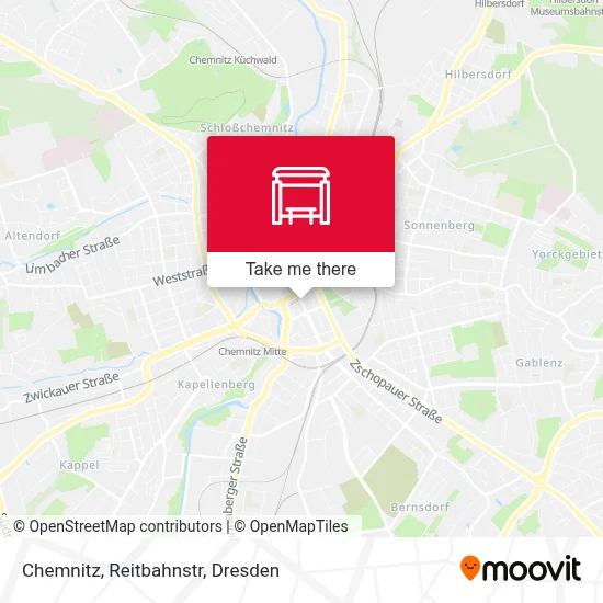 Chemnitz, Reitbahnstr map