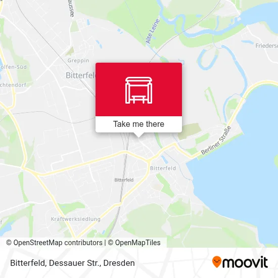 Bitterfeld, Dessauer Str. map
