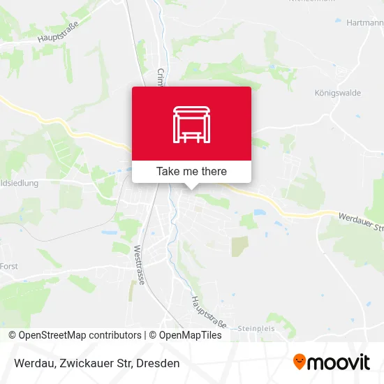 Werdau, Zwickauer Str map