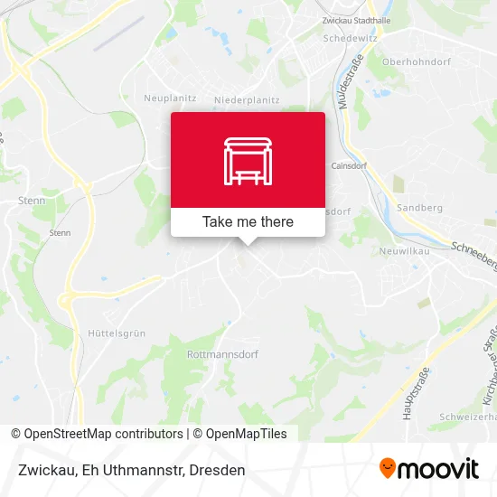 Zwickau, Eh Uthmannstr map