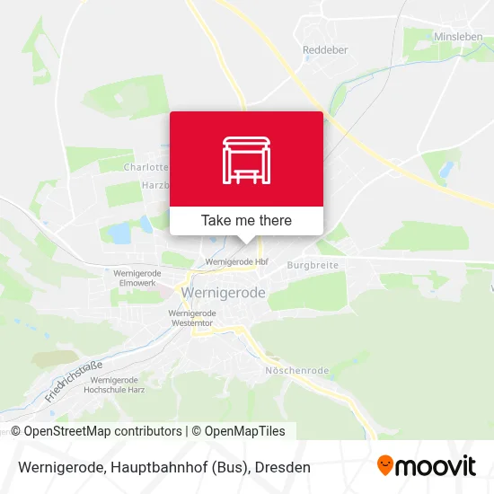 Wernigerode, Hauptbahnhof (Bus) map