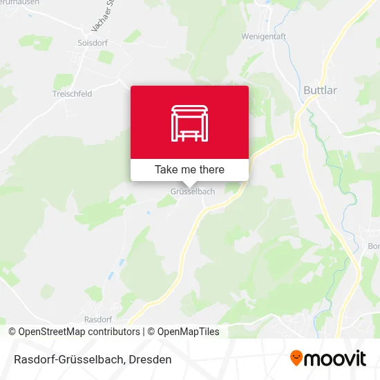 Rasdorf-Grüsselbach map