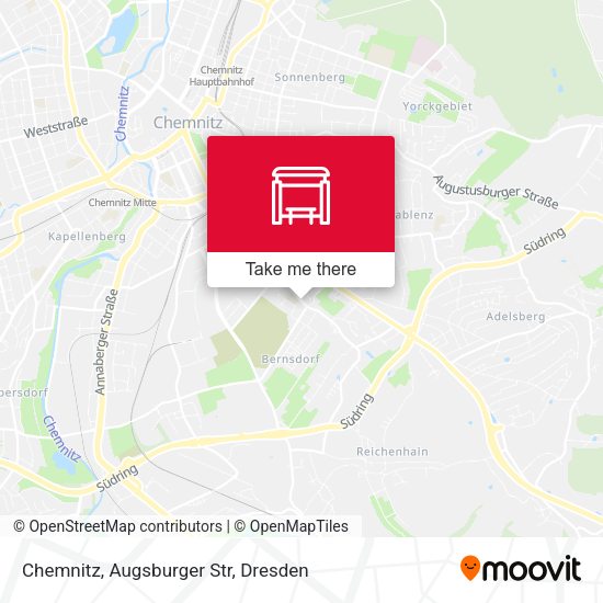 Карта Chemnitz, Augsburger Str