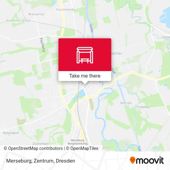 Карта Merseburg, Zentrum