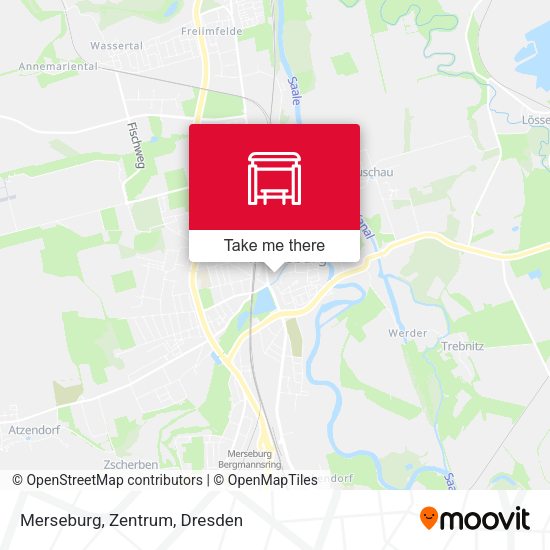 Карта Merseburg, Zentrum