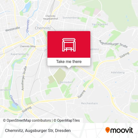 Карта Chemnitz, Augsburger Str