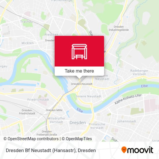 Карта Dresden Bf Neustadt (Hansastr)