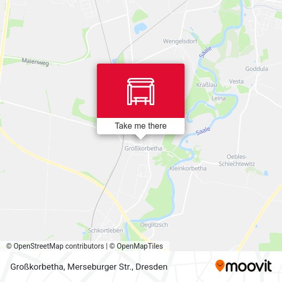 Карта Großkorbetha, Merseburger Str.