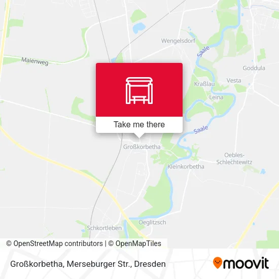 Карта Großkorbetha, Merseburger Str.