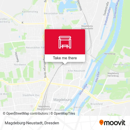 Magdeburg-Neustadt map