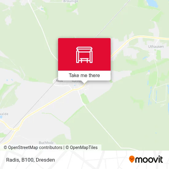 Radis, B100 map