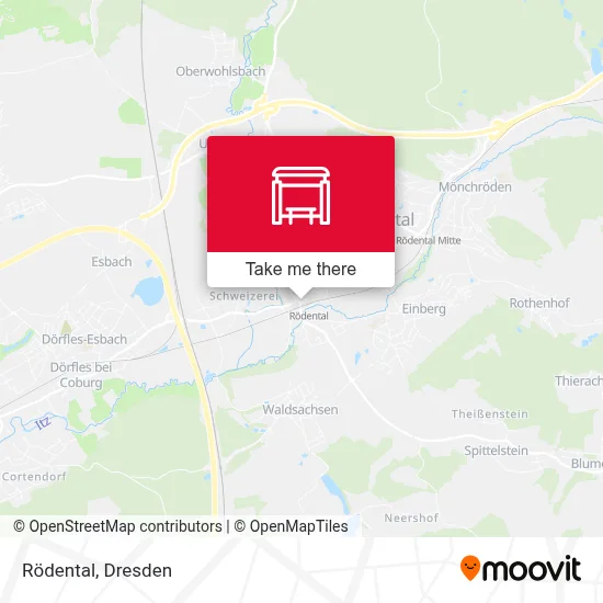 Rödental map