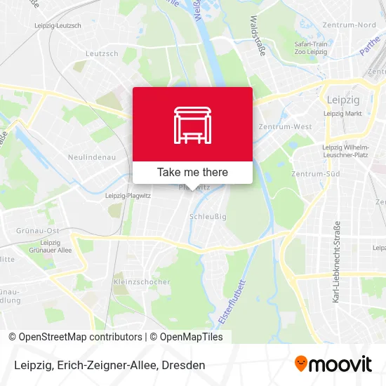 Leipzig, Erich-Zeigner-Allee map