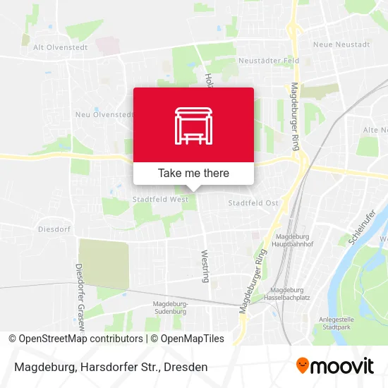 Карта Magdeburg, Harsdorfer Str.