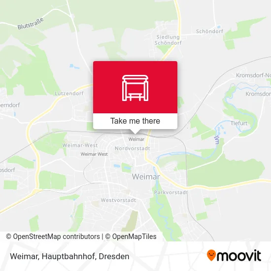 Карта Weimar, Hauptbahnhof