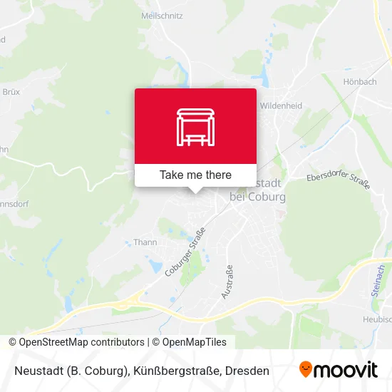 Карта Neustadt (B. Coburg), Künßbergstraße