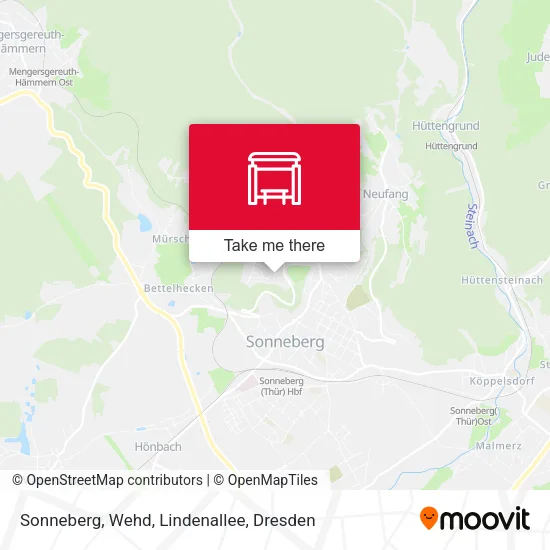 Карта Sonneberg, Wehd, Lindenallee