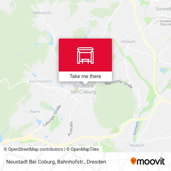 Карта Neustadt Bei Coburg, Bahnhofstr.
