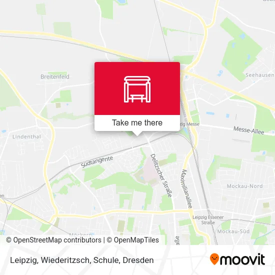 Карта Leipzig, Wiederitzsch, Schule