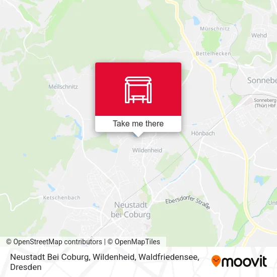 Карта Neustadt Bei Coburg, Wildenheid, Waldfriedensee