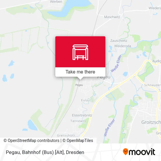 Карта Pegau, Bahnhof (Bus) [Alt]